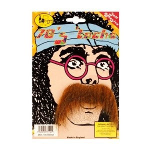 70's Moustache - Brown