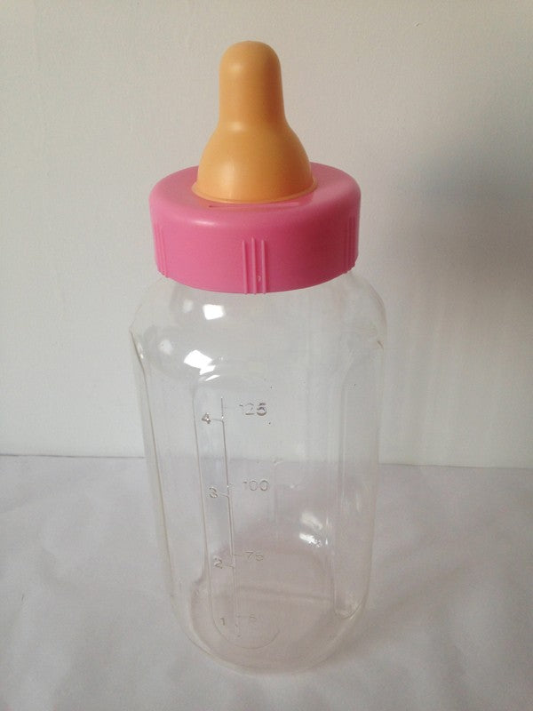 PINK Baby's Bottle: Guess How Many Sweets Game (Not Filled)