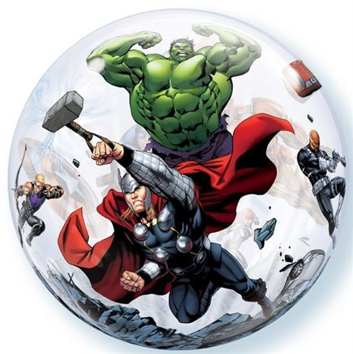 Marvel Avengers Assemble Clear Bubble Balloon 22"