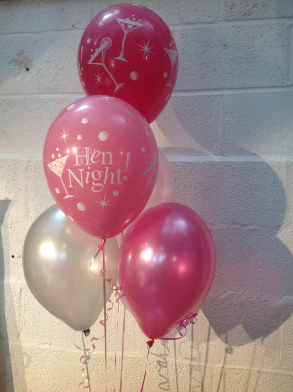 Sassy Cocktail Hen Party Pearlised Latex Balloons (Helium Quality)