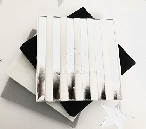 Black, Silver & White Stylish and Chic Lunch Napkins x 76