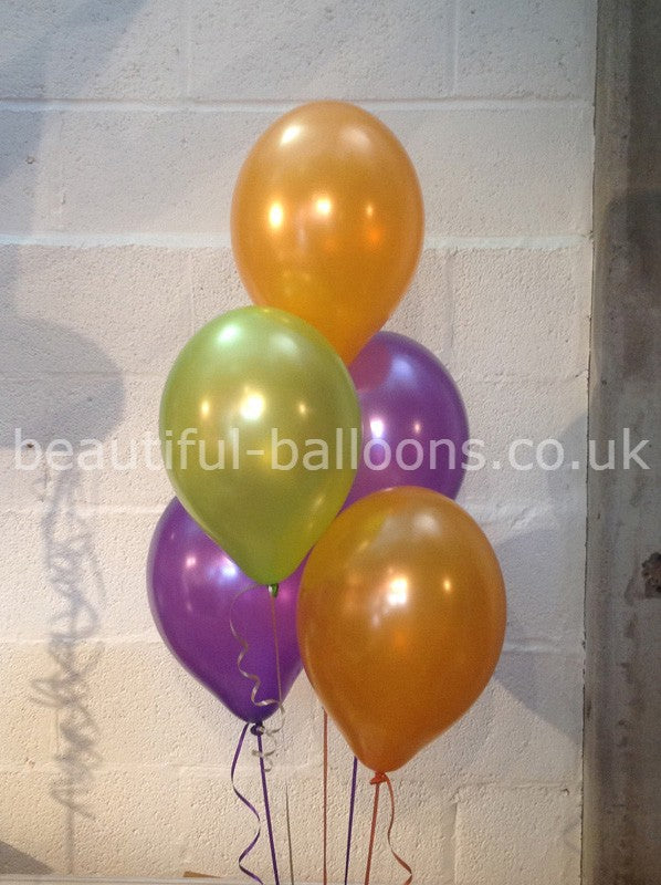 Halloween Shade Range Pearlised Latex Balloons (Helium Quality)
