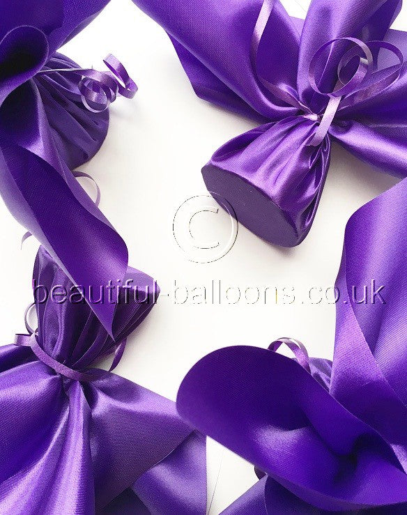 6 Regal Purple Satin Balloon Weights