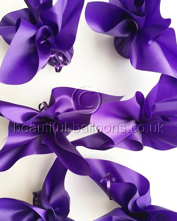 6 Regal Purple Satin Balloon Weights