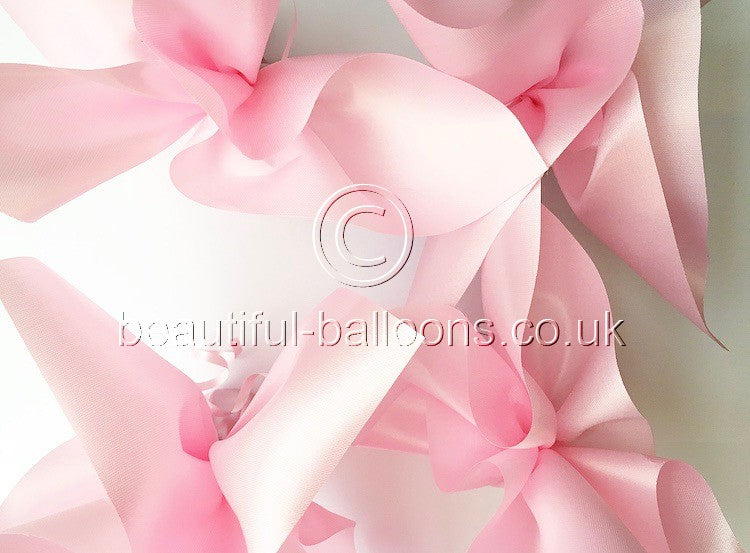 6 Peony Pink Satin Balloon Weights