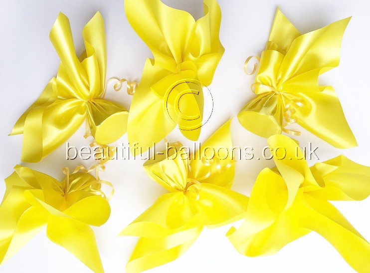 6 Sunshine Yellow Balloon Weights