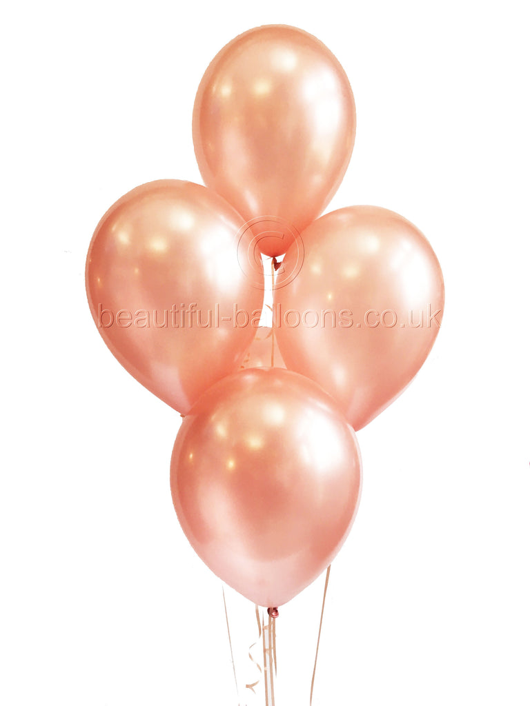 Rose Gold Shades Latex Balloons-UNFILLED