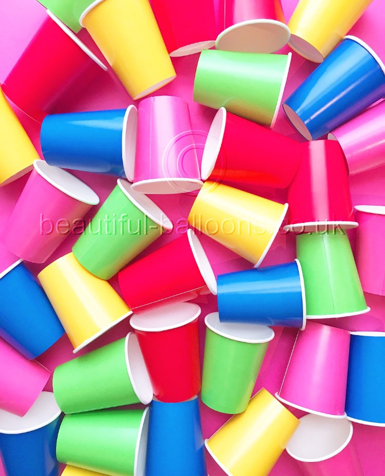 35 x Rainbow Paper Party Cups - Rainbow Themed-Parties! Gay Pride!