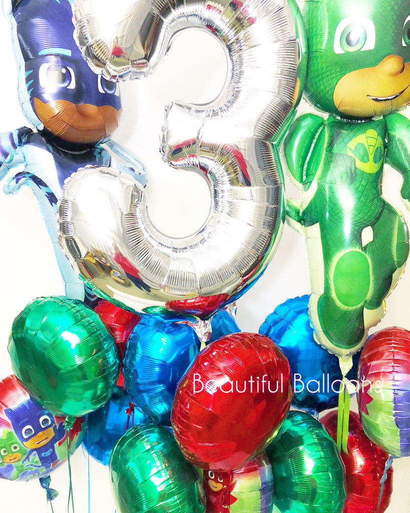 PJ Mask Foil Balloon Bunch