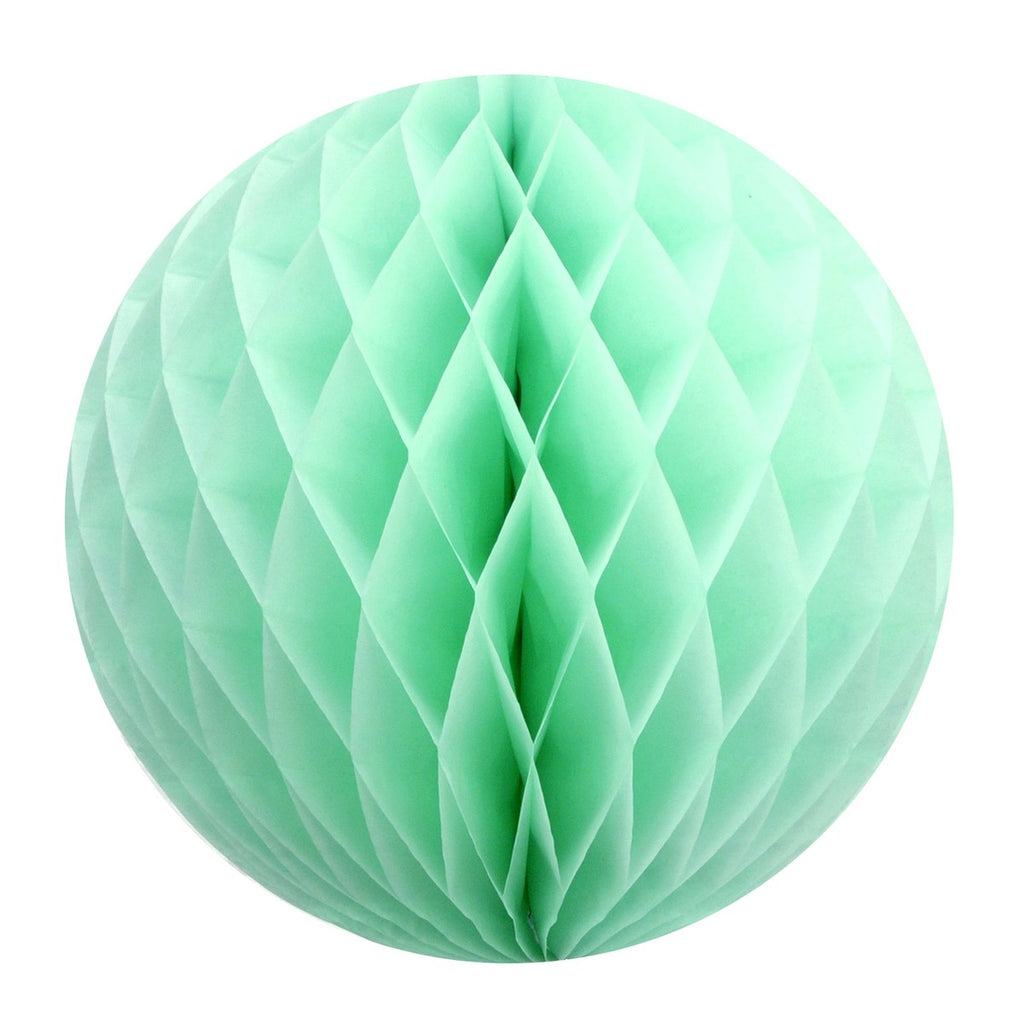 Mint tissue paper honeycomb ball