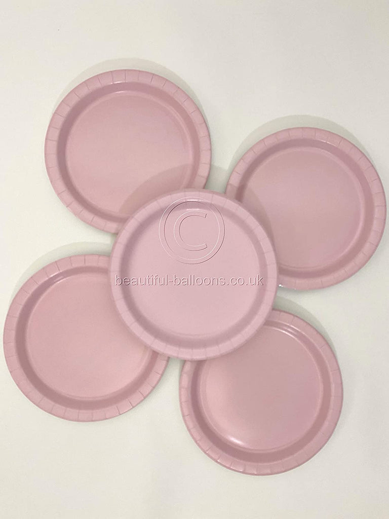 40 x Pastel Pink Paper Party Plates