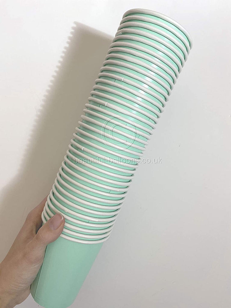 35 x Mint Paper Party Cups