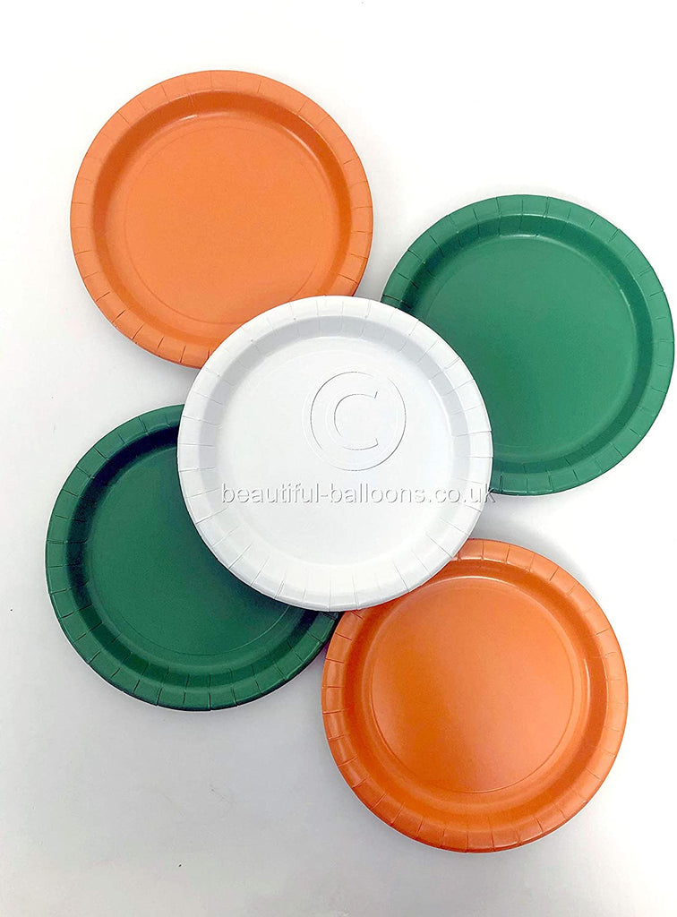 40 x Irish Shade Range Paper Party Plates - St Patrick's Day