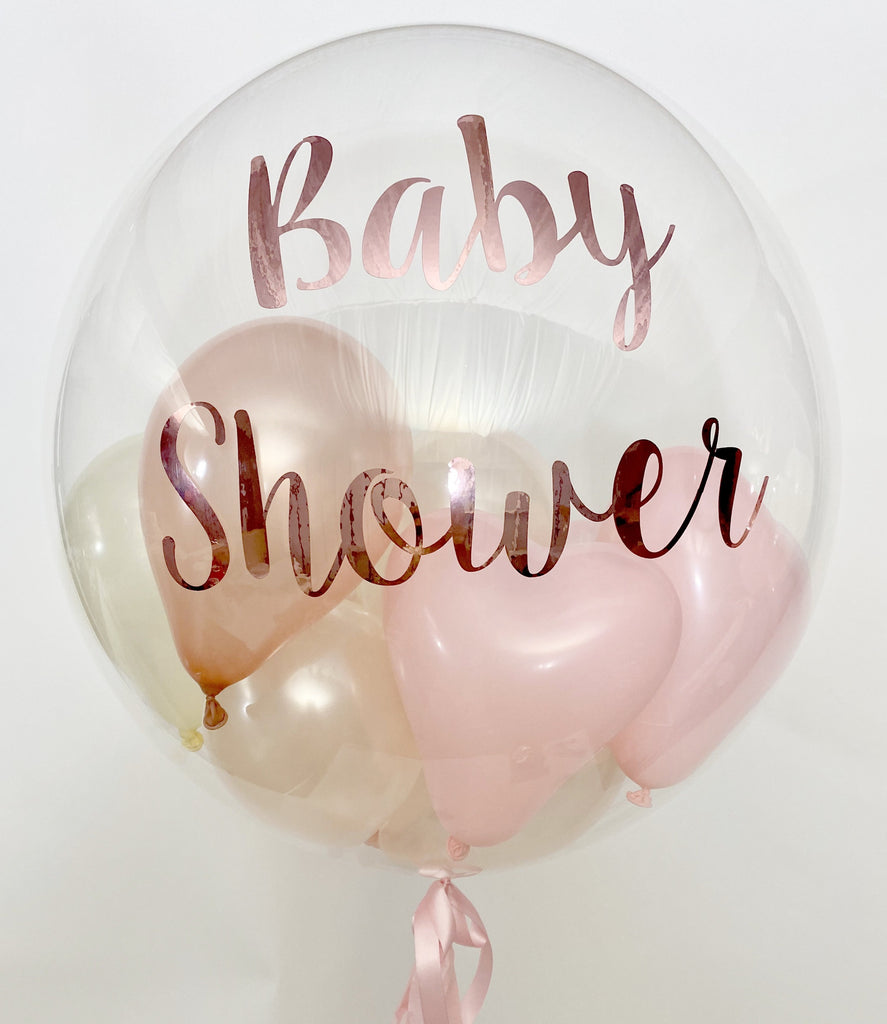 Baby Shower Vinyl Pinks & Blush Bubble