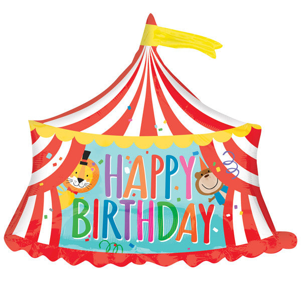 Circus Happy Birthday Tent Supershape