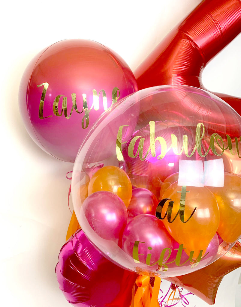 Personalised Large Letter, Bubble and Orb Bunch