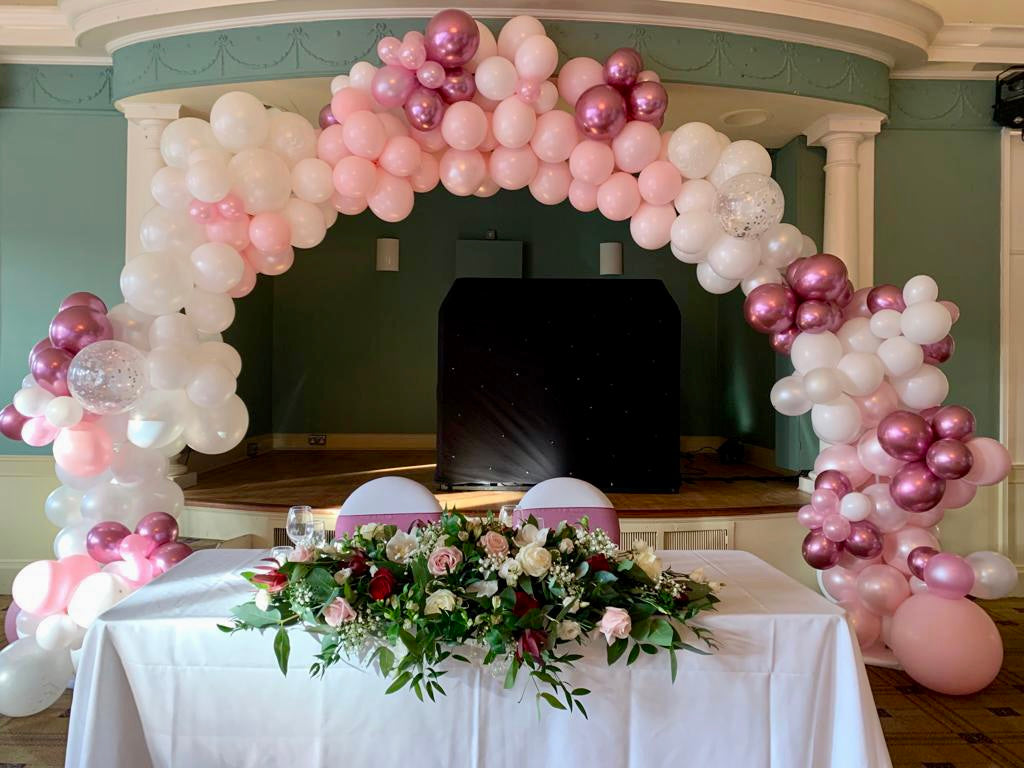Soft Pinks Bridal Balloon Installation