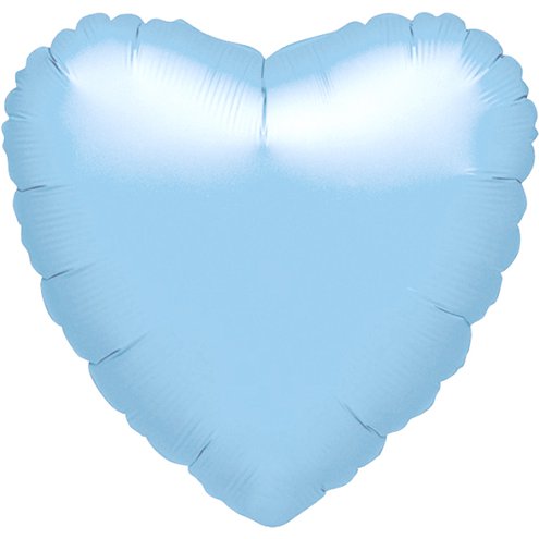 Foil 18" Heart in Baby Blue