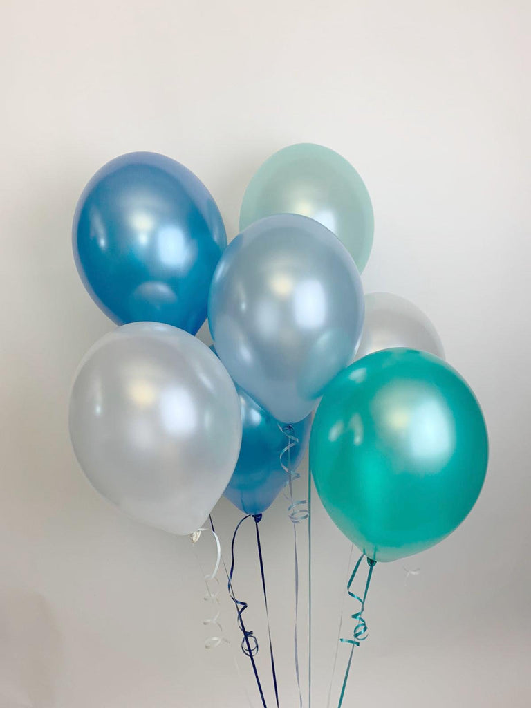 Under The Sea Range  UNFILLED Pearlised, Helium Quality, Latex Balloons
